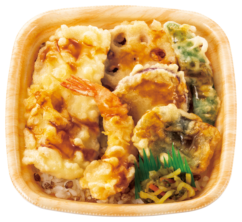 「～もち麦ごはんのミニ弁当～ もちミニ 海鮮天丼」　620円