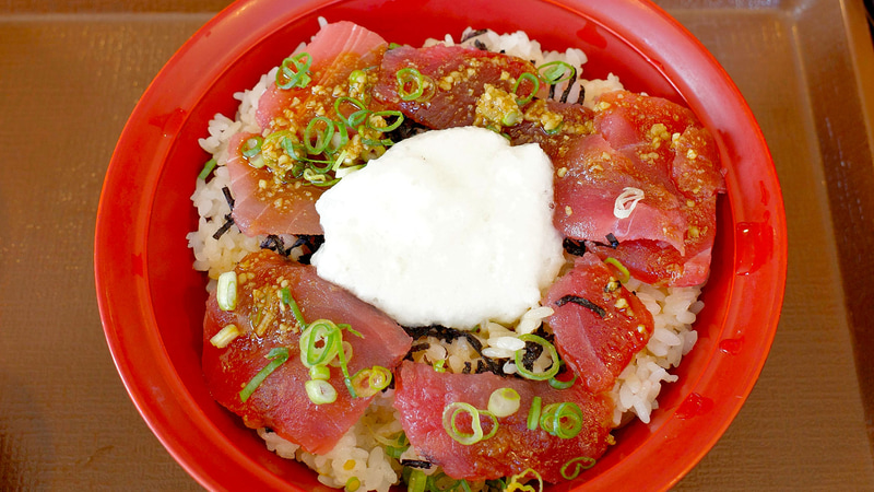 山かけ追加後に食事を再開！