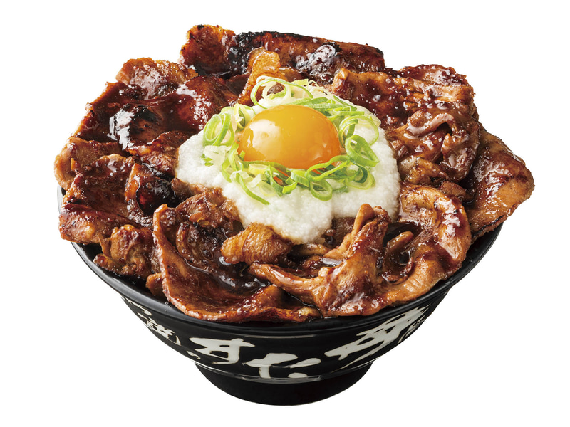 「月見とろろ北海道すた丼 豚肩ロース 肉W盛り」1,990円(税込)