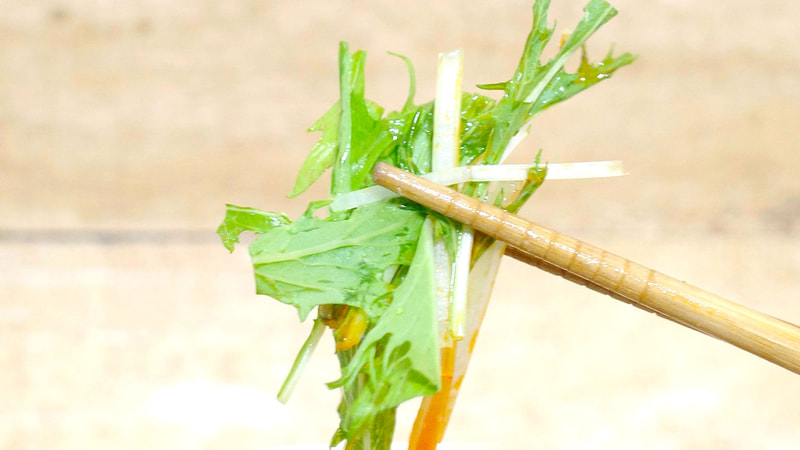 水菜はフレッシュ感満点!