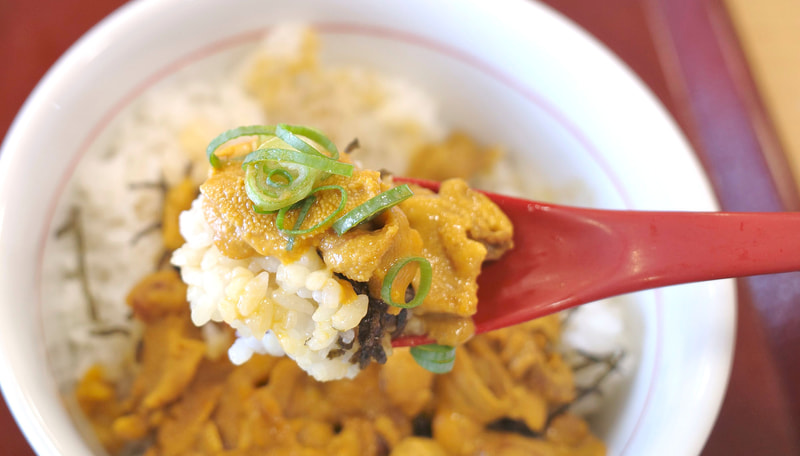 青ねぎを「ウニ丼」に加えることで、キリッと後味が引き締まったことを舌の上で実感しながらFINISH!