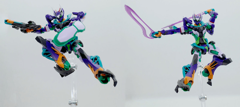 「HG 1/144 GFreD」もアクションフィギュア感覚でディスプレイ可能!