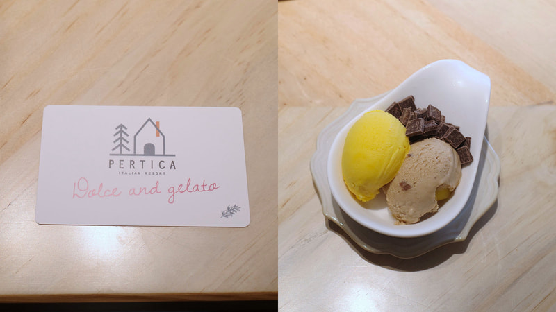 「ドルチェ&ジェラート 1品チケット」はケーキだと1種類しか選べませんが、ジェラートであれば2種類とトッピングを1種類選べます!