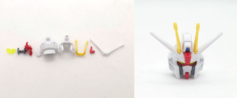 頭部はA2ランナー18、19、B1ランナー34、35、36、38、E1ランナー23、F1ランナー1、F2ランナー2、シール1、2、12、13を使用