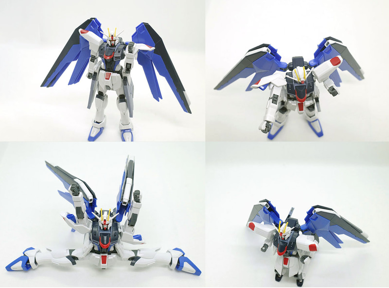 フレームの可動性能は近いタイミングでリリースされた「HGCE 1/144 エールストライクガンダム」にそっくり!