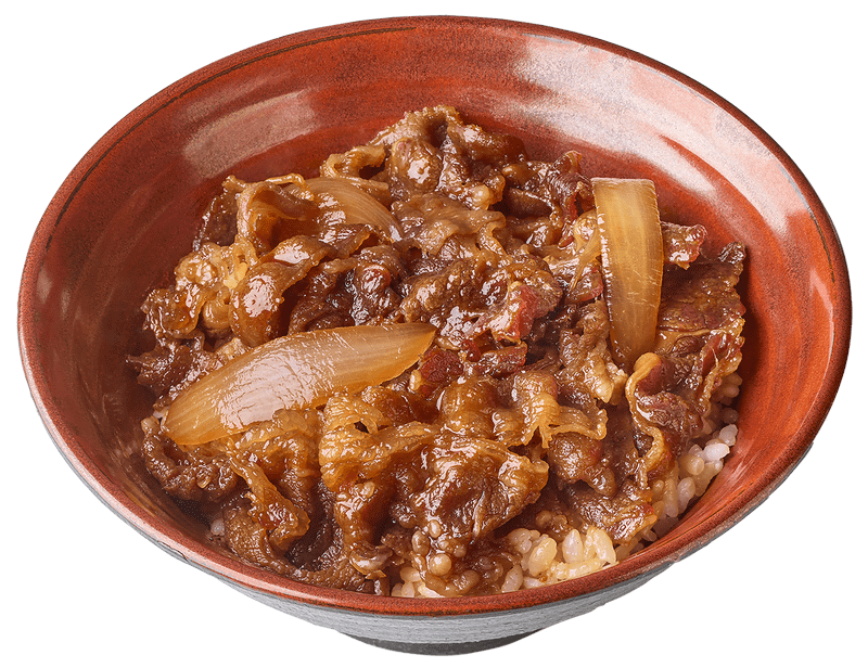 秋の新商品「すき焼きどん」690円→600円(税込)。秋からの新商品。甘辛い割り下に牛肉の旨み、そして脂の甘みが米に染み、生卵トッピングもおすすめとのこと