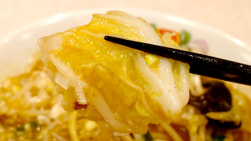 白菜は葉、茎問わず素材感が消失してしまうほどにスープの味が染み込んでいます!