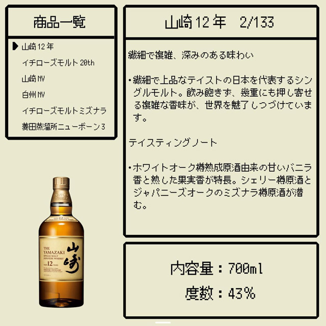 「山崎12年」の当選確率とテイスティングノート