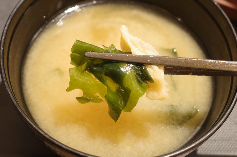 わかめ入りのみそ汁をFINISH!