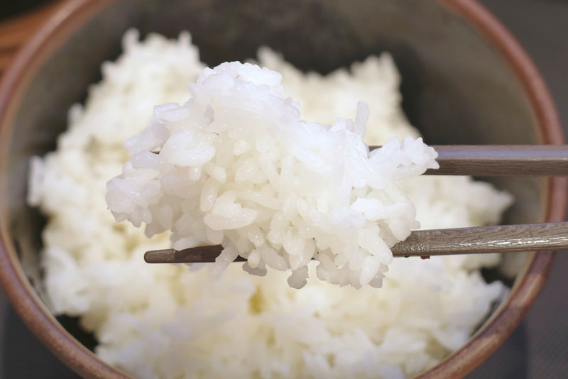 鶏テキや素揚げしたキャベツを受け止めるご飯はハリのある炊き加減!