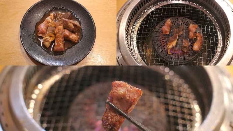 「ラムホルモン味噌焼き」は、「北海道ソラチのタレ ラムジンギスカン」よりもラム独特の匂いは控えめかつ、弾力も強め!