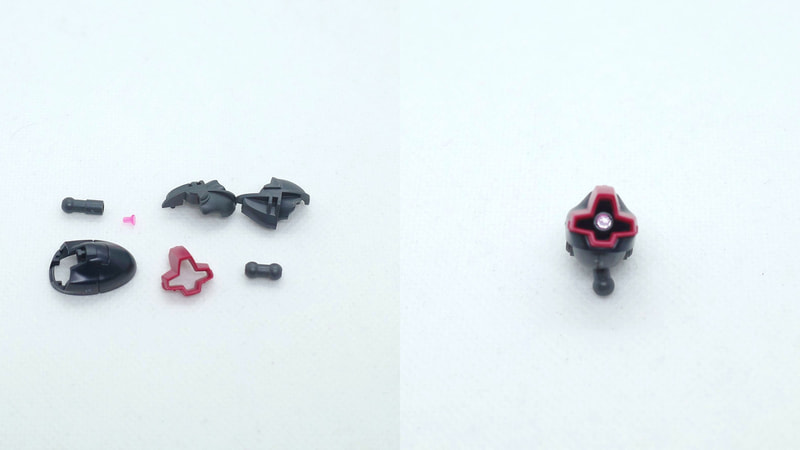 頭部はAランナー5、9、C1ランナー9、10、C2ランナー22、25、F1ランナー9を使用