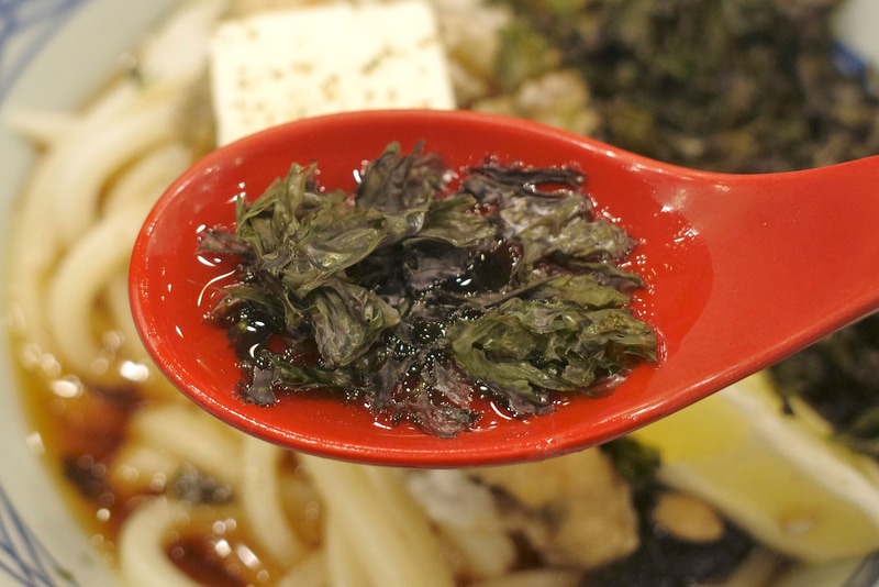 焼きバラ海苔はつゆを染み込ませると香りの良さがマシマシに!