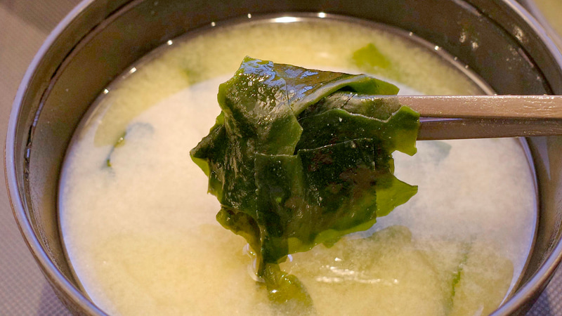 わかめ入りのみそ汁でFINISH!