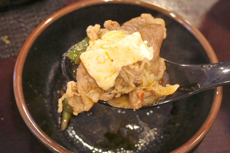 ガッツリスープを吸収した具をまとめて頬張ってFINISH!