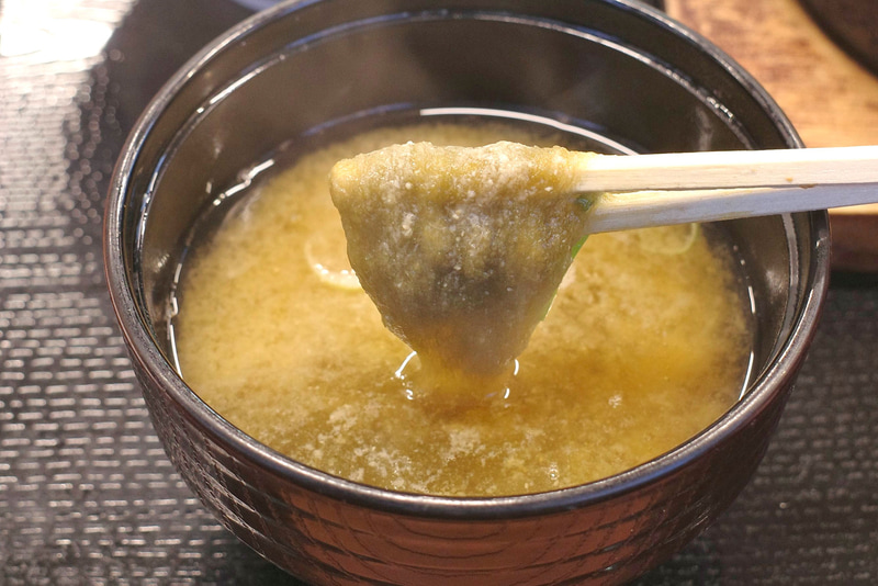 とろろ昆布入りのみそ汁でFINISH!