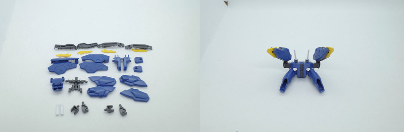 バックパックはAランナー5(2個)、6(2個)、8(2個)、10、15(2個)、C1ランナー4(2個)、Dランナー2、3、10(2個)、11(2個)、14(2個)、16、17、18、19、E1ランナー(4個)使用