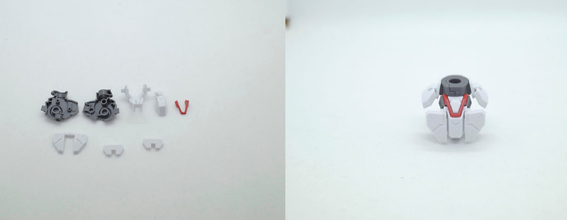 腰部はAランナー3、Bランナー17、27、C1ランナー15(2個)、19、20、21を使用