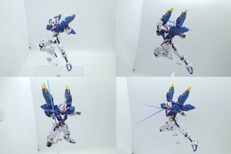 パーツの位置の良さはもちろんのこと、フレーム全体がよく動くことでビームサーベルを使った斬撃動作も難なく行なえます!