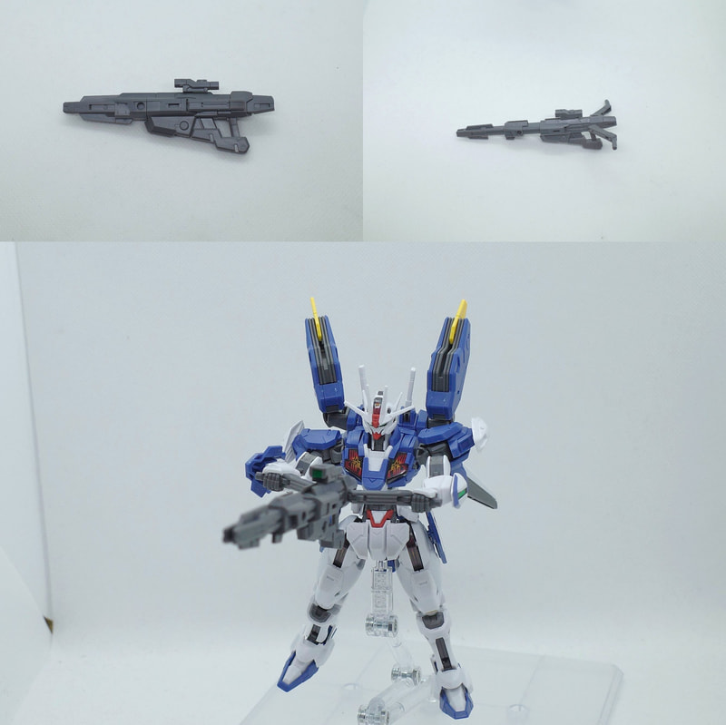 ビームライフルの一部パーツを交換することでロングレンジモードへ!