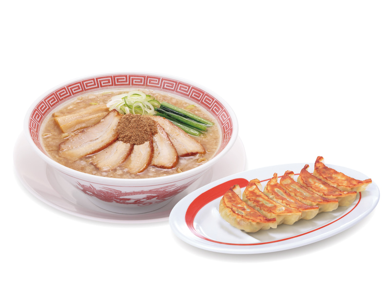 「魚介とんこつらーめん餃子セット」 通常1,070円(税込)→990円(税込)※80円お得