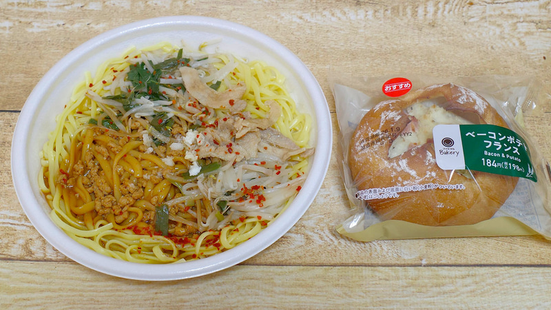 写真左が「コク旨醤油あんが決め手 スタミナ醤油パスタ」、右が「ベーコンポテトフランス」