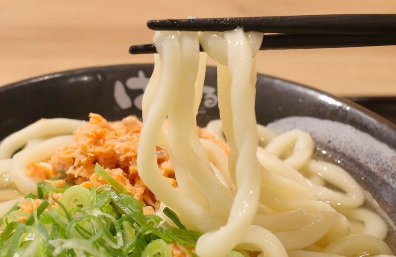 うどんは食感良好かつ、つゆとの親和性も上々ながらも塩気が弱く、味に物足りなさを感じます