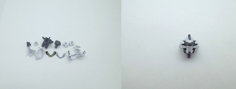 胴体はBランナー4、5、8、D1ランナー1、2、11、12、13、14、20、Eランナー8、Fランナー2、シール8を使用