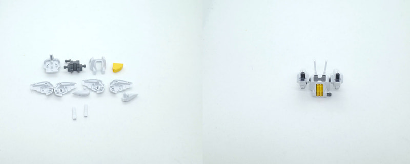 バックパックはAランナー9、18、Cランナー11(2個)、D1ランナー15、16、17、18、24、25、26(2個)を使用