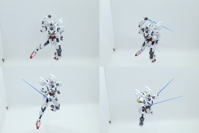 スタンドのおかげでビームサーベルを持たせても様になります!