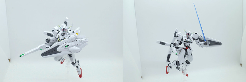 「HG 1/144 エアリアル」や「HG 1/144 エアリアル(改修型)」のように、エスカッシャンをシールドとして運用出来るパーツがセットになっている点が好印象!