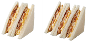 左が＜従来品＞、右が＜盛りすぎ商品＞