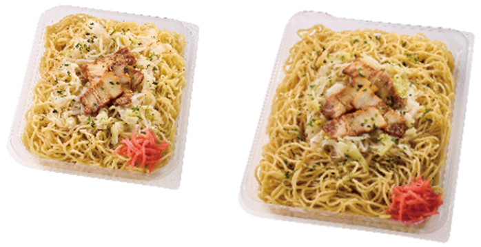 左が＜従来品＞、右が＜盛りすぎ商品＞