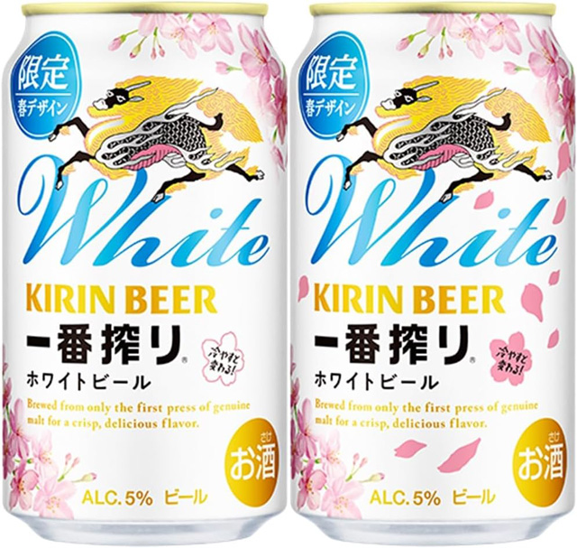 「一番搾り ホワイトビール 限定春示温インキデザイン缶 350ml×24本」税込4,498円 (Amazon.co.jpより)	https://www.amazon.co.jp/exec/obidos/ASIN/B0G5676N7W/impresswatch-34-22/ref=nosim