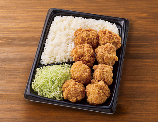 「盛りすぎ！鶏のから揚げ弁当」(税込592円)