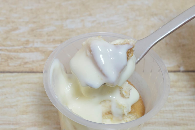 塩辛さが立つベイクドチーズケーキに甘味豊かなとろけるチーズケーキをまとわせることで、ザ・チーズケーキ的な美味しさに変化したことを舌の上で実感しながらFINISH!