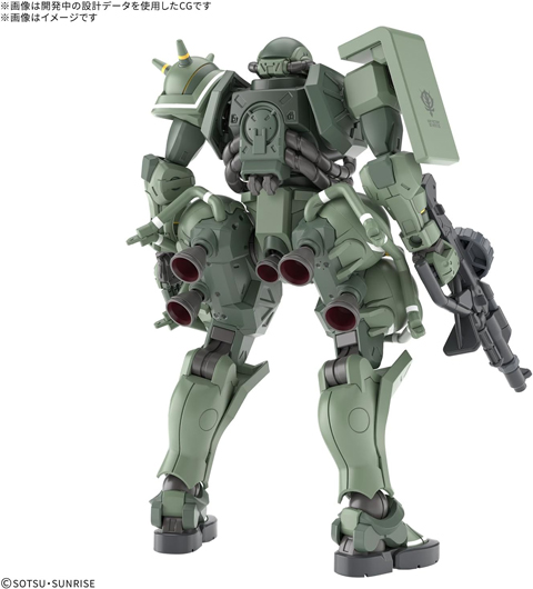 「HG 1/144 ザク(GQ)」の背面