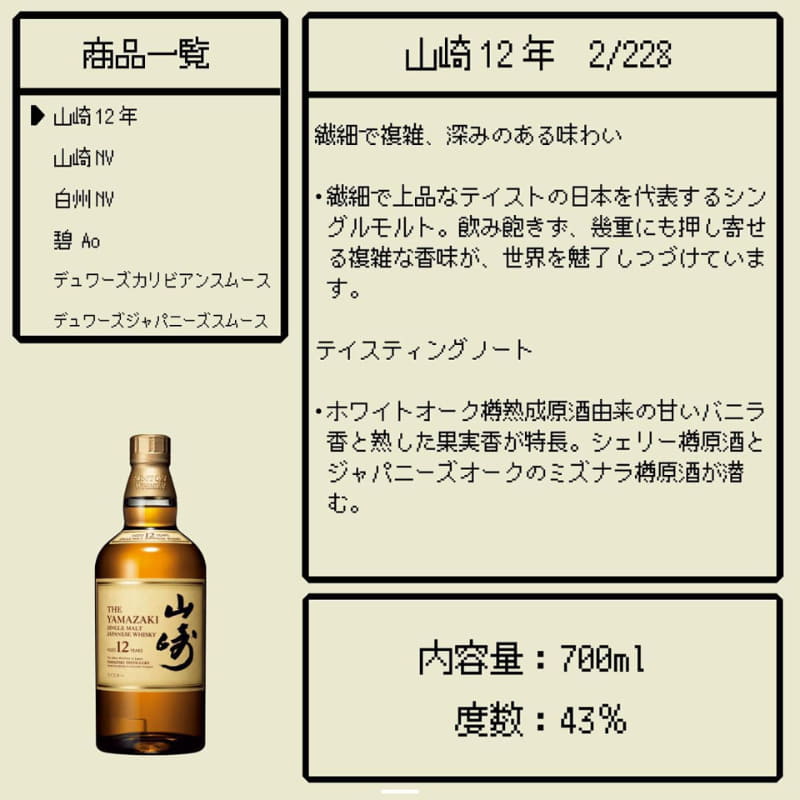 「山崎12年」の当選確率とテイスティングノート