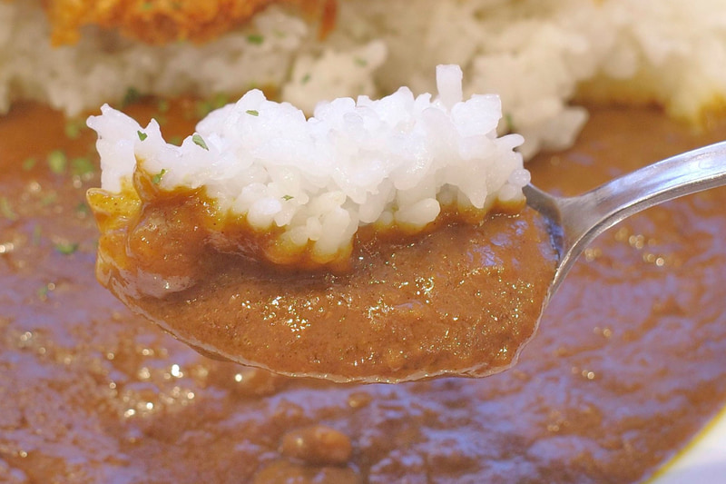 カレールーの完成度が高いこともあいまって、具無しであっても素直に旨し!