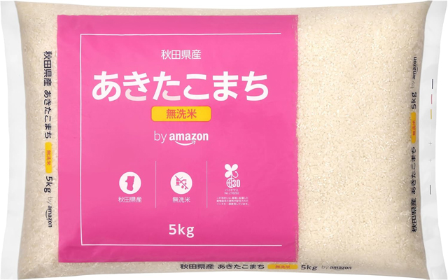by Amazon「秋田県産あきたこまち 5kg」税込4,620円 (Amazon.co.jpより)	https://www.amazon.co.jp/exec/obidos/ASIN/B00ENWQYNS/impresswatch-34-22/ref=nosim