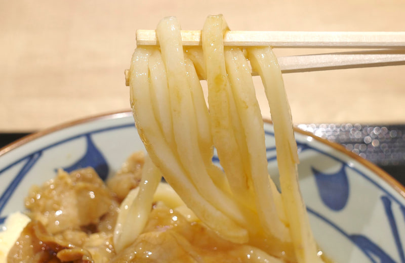 肝心のうどんは歯ごたえが強力かつ、かつお出汁の旨味が活きたつゆとの相性もグッド!
