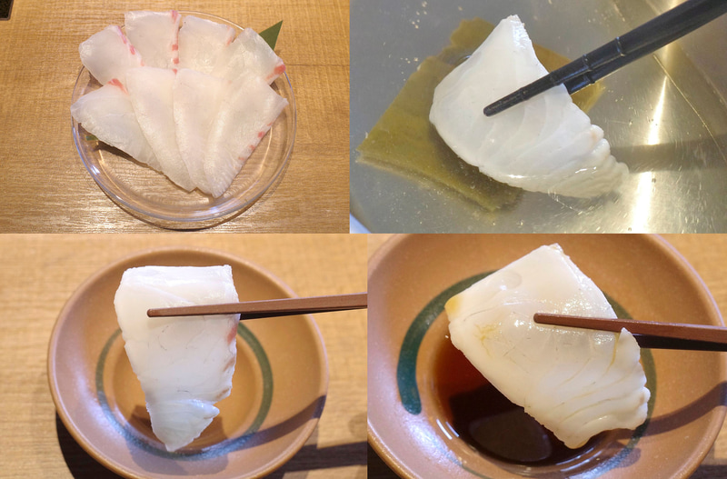 「鯛しゃぶ」は鯛の素材自体が上質な上に、利尻昆布だし、ポン酢との親和性も高く美味!