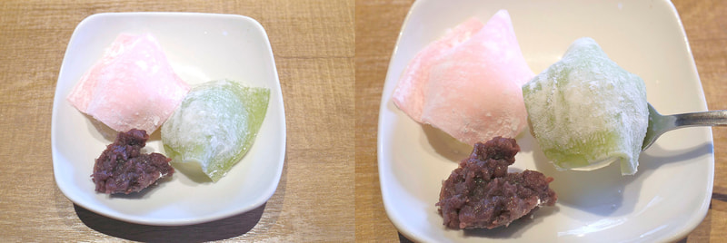 華やかなビジュアルの「花見もちアイス」でFINISH!