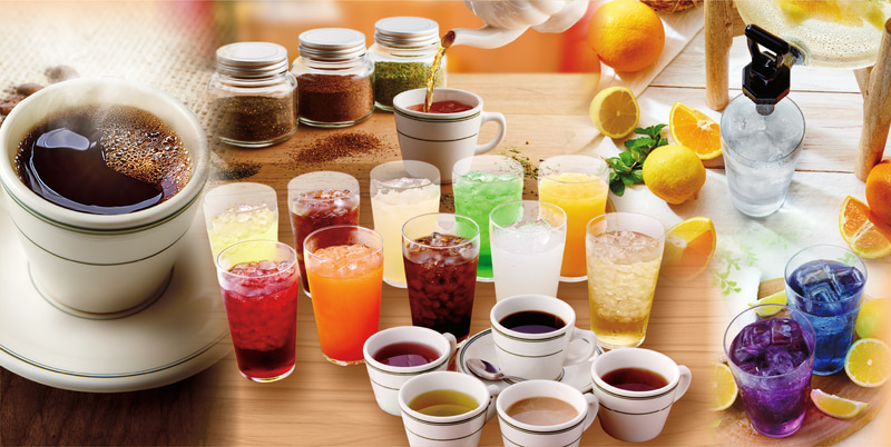 「プレミアムドリンクバー」ラインアップイメージ