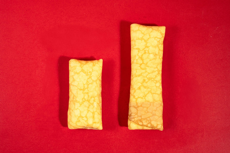 写真左：通常品、右：増量品