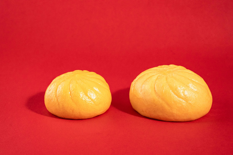 写真左：通常品、右：増量品