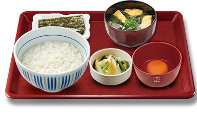 【一例】「こだわり卵朝食」320円(税込)がクーポン利用で270円(税込)