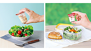 弁当女子 弁当男子は注目 ひとり用のドレッシングが簡単に作れて そのまま持ち歩けるドレッシングカップ発売 10種類のドレッシングが作れるレシピ付き ネタとぴ