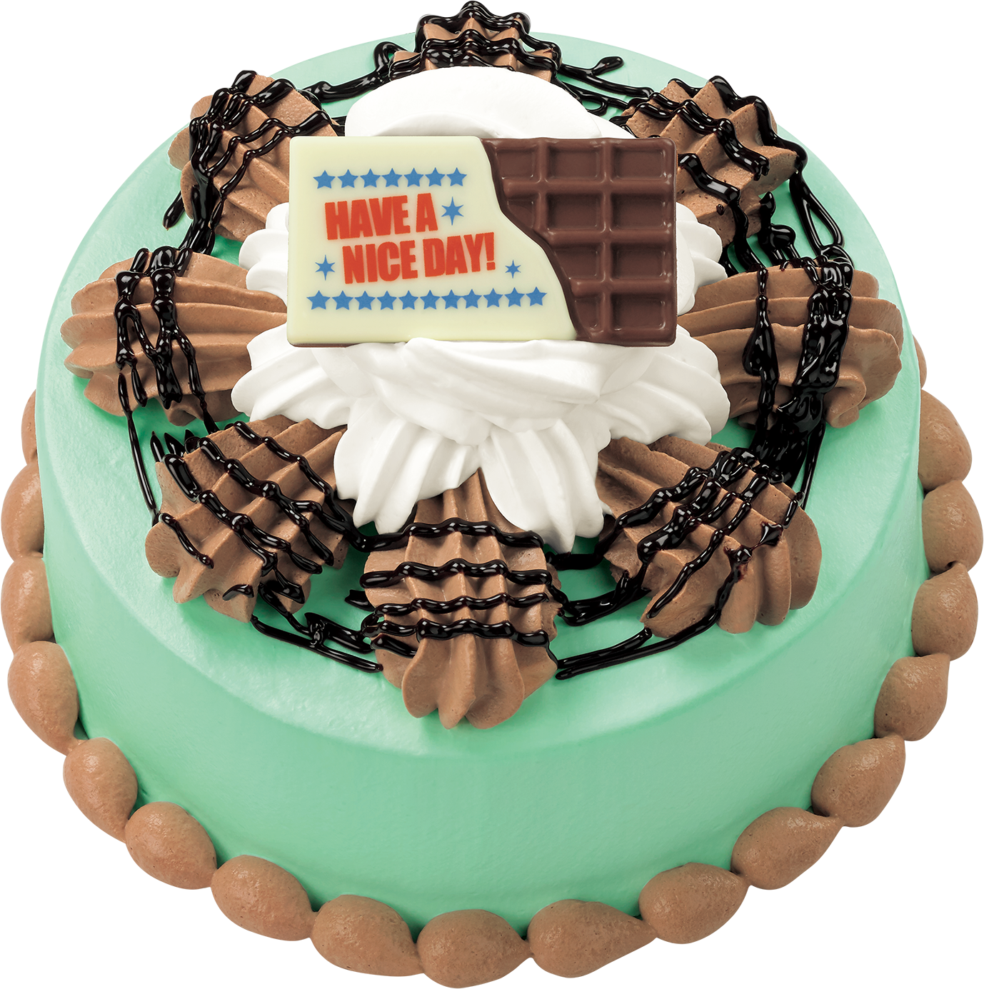 このケーキ 青すぎる サーティワンがアメリカンなチョコミントアイスケーキ チョコミン トゥー ユー を期間限定発売 ネタとぴ