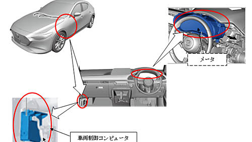 最悪エンスト アイスト後エンジンがかからない マツダが Mazda3 と Cx 30 計17 367台をリコール 衝突の可能性がないのに急制動がかかるおそれも ネタとぴ